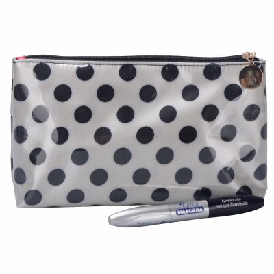 Polka Dots Quality Nylon Makeup Bag
